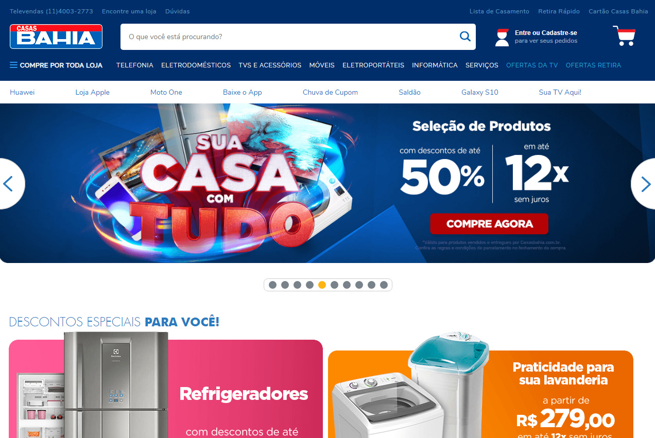 Loja Virtual Da Casas Bahia E Commerce E Marketing Digital Agência E