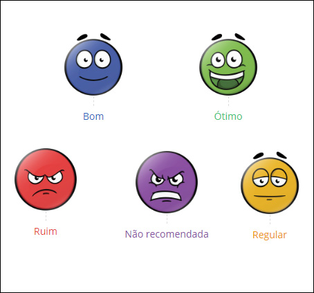 Emojis de status do Reclame Aqui - E-commerce e Marketing Digital