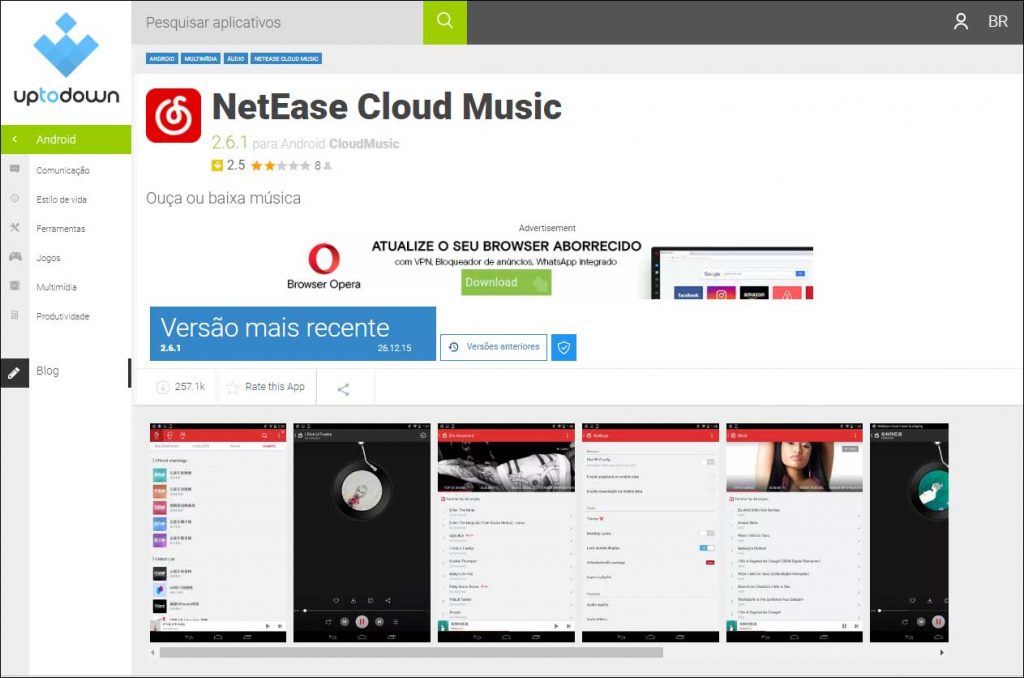 Home da NetEase Cloud Music