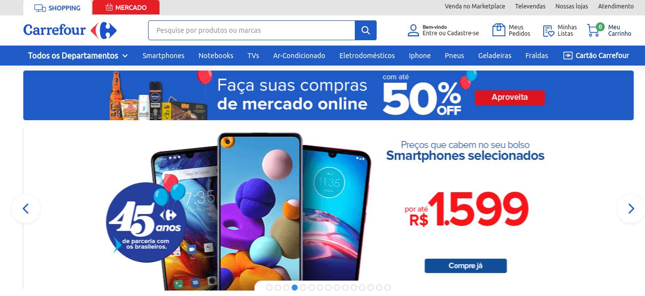 Homepage Carrefour